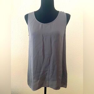 Jarbo Silk Tank Top Blouse Charcoal Size 0 (US 2-6)